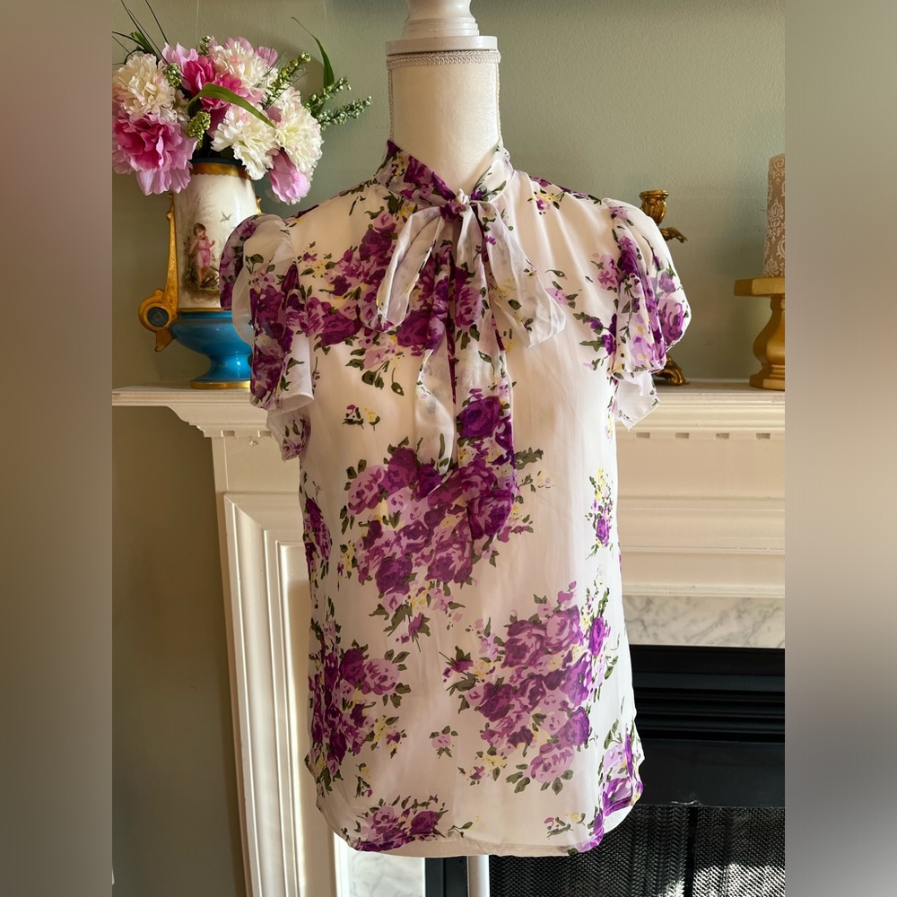 Floral Silky Blouse